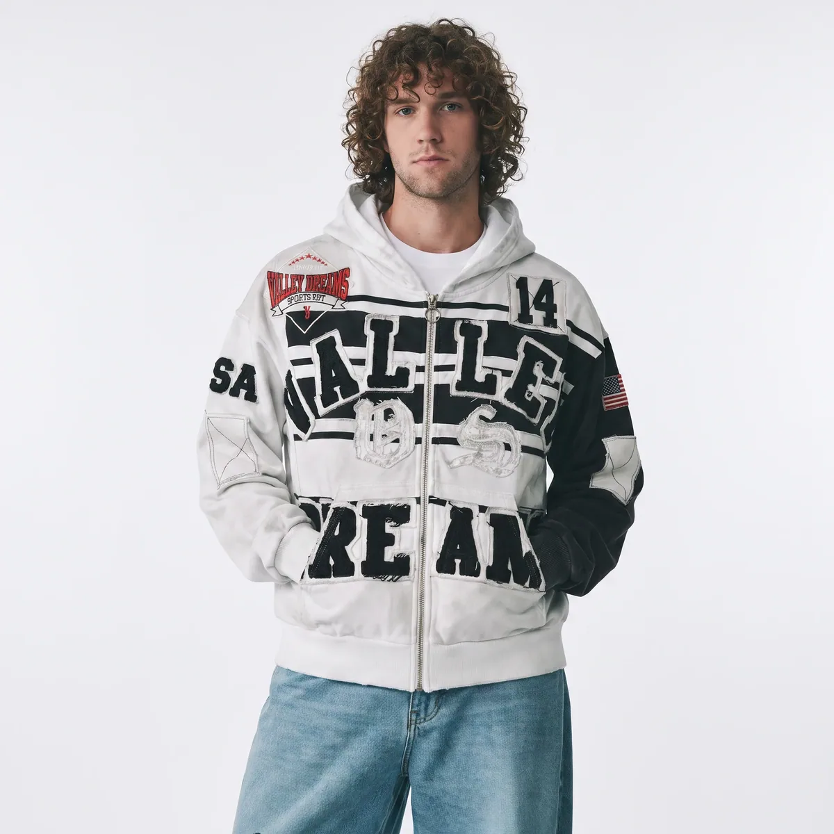 Vale Forever "Collage Oreo" Zip Up Hoodie — view 6