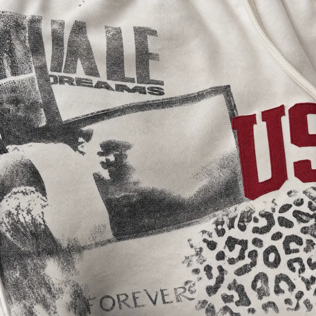Vale Forever Valley USA Leopard Shorts White — view 7