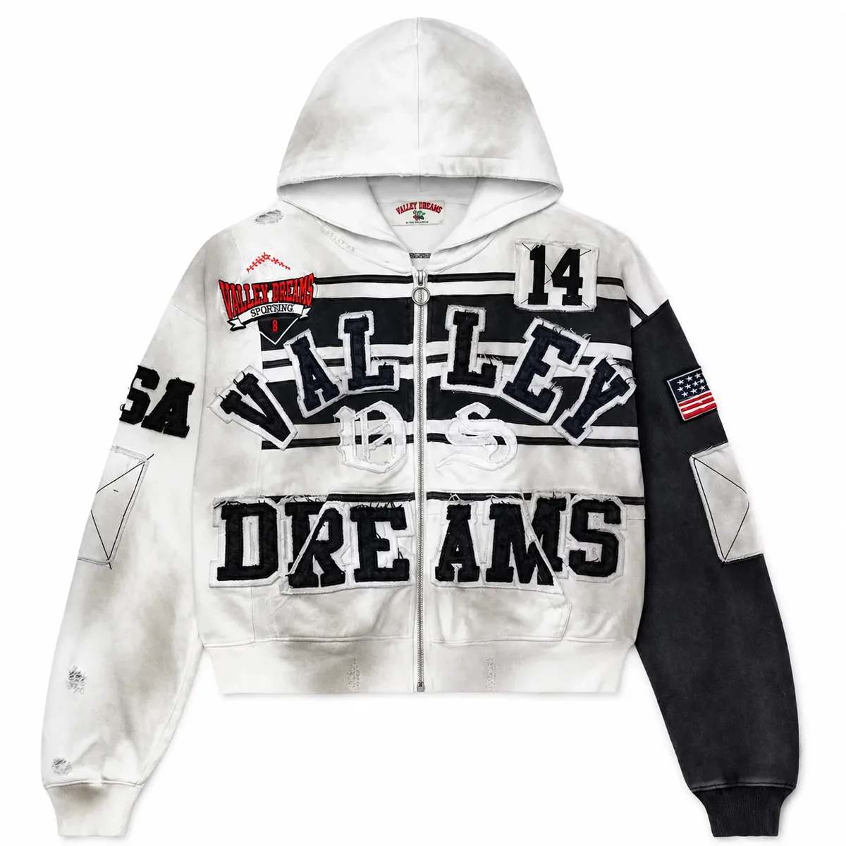 Vale Forever "Collage Oreo" Zip Up Hoodie — vale forever