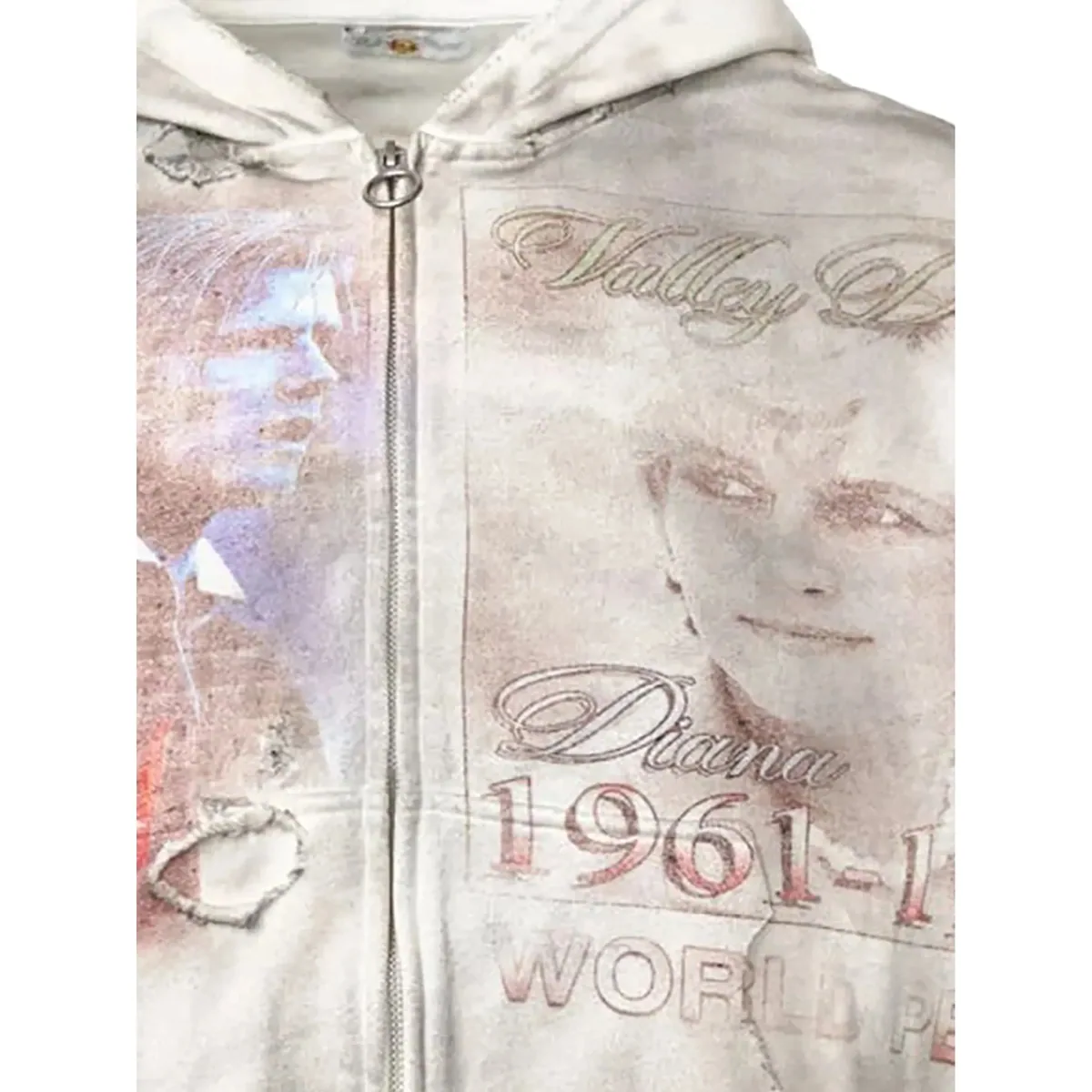 Vale Forever Diana World Peace Zip Hoodie Vintage Wash — view 3