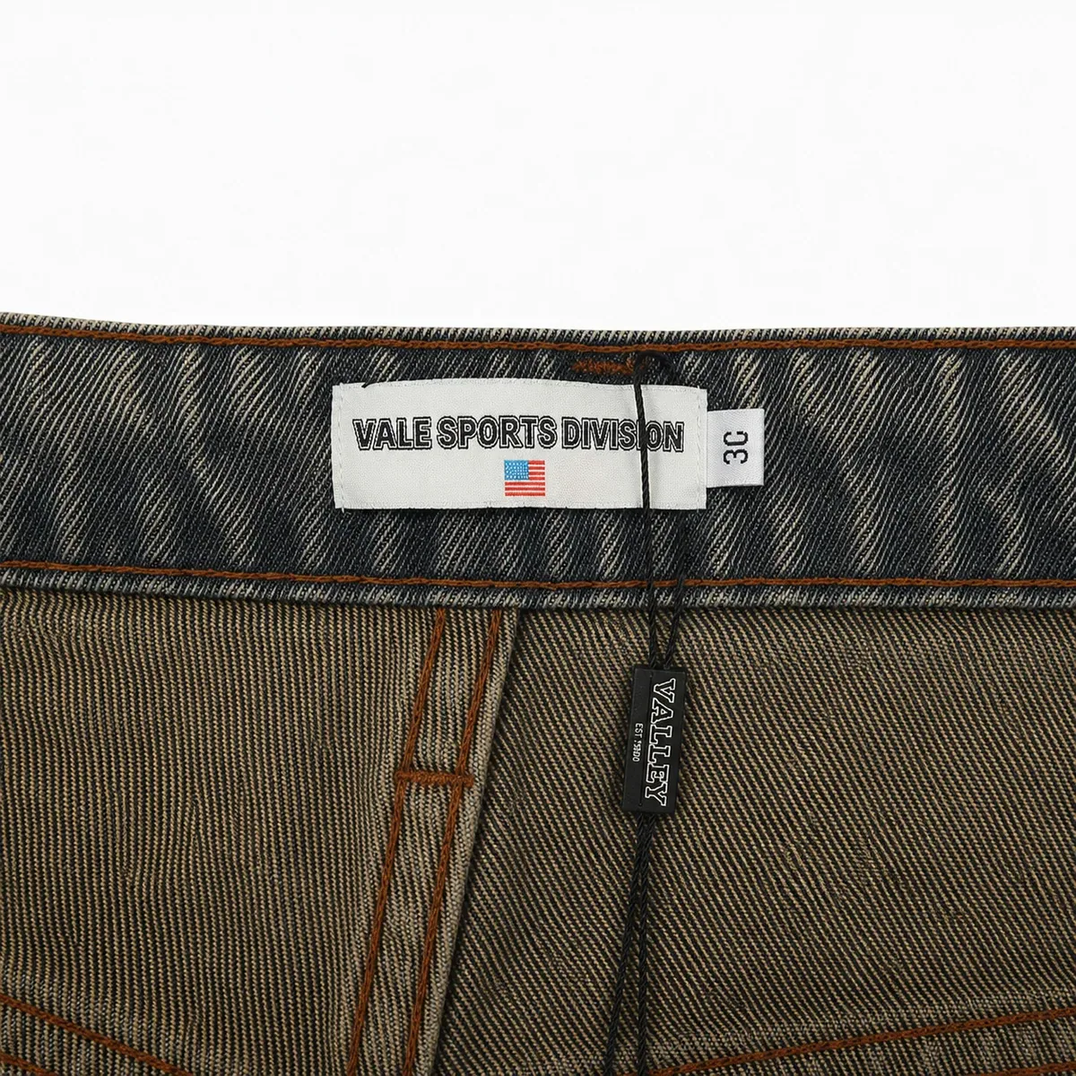 Vale Forever "Valley" Denim Shorts Grey — view 3