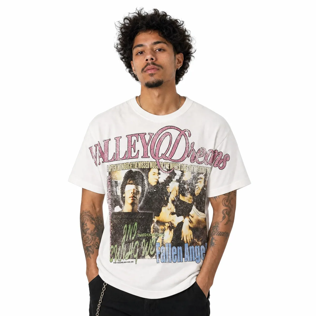 Vale Forever Fallen Bling Tee 'White' — view 7