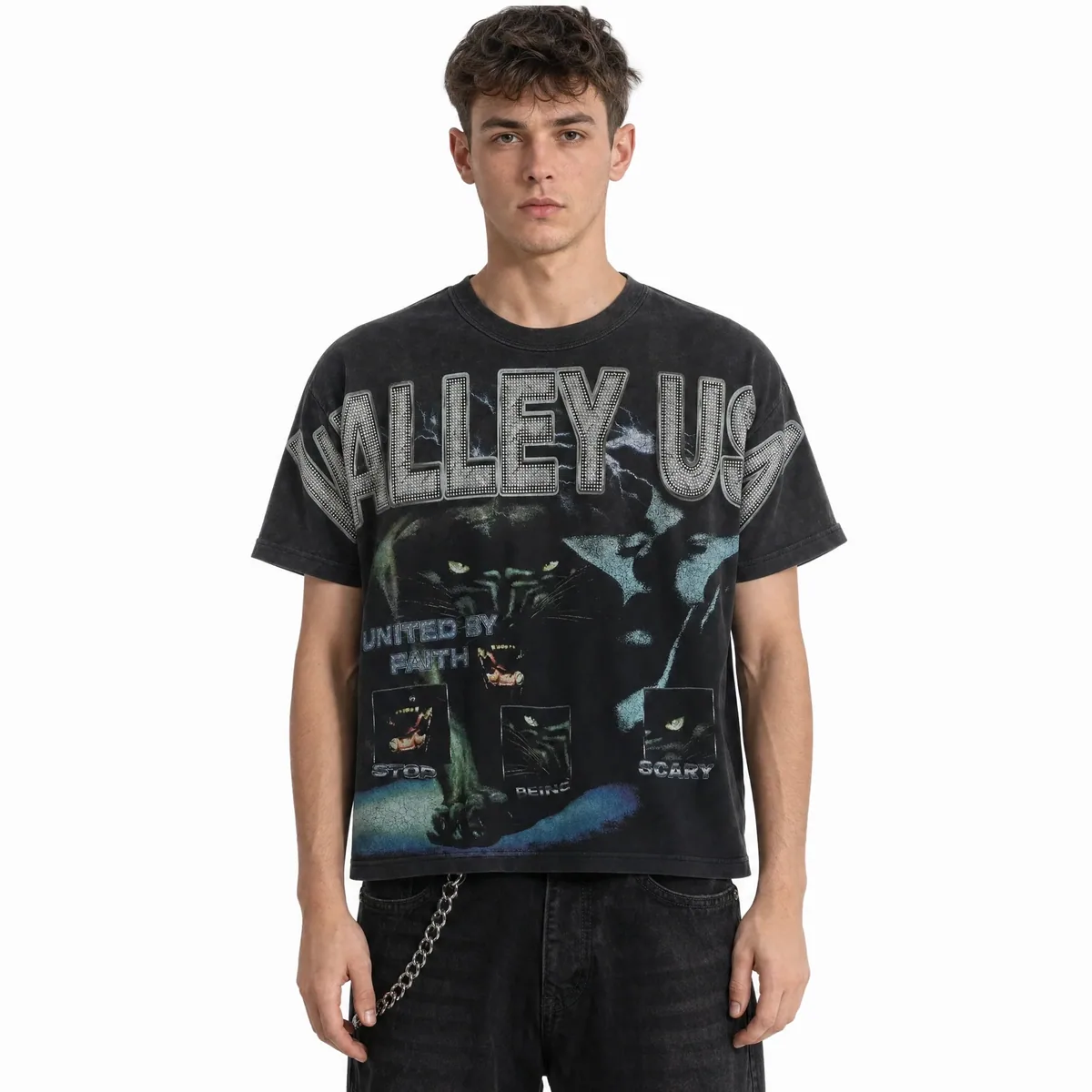 Vale Forever Valley USA Panther T-Shirt Black — view 5