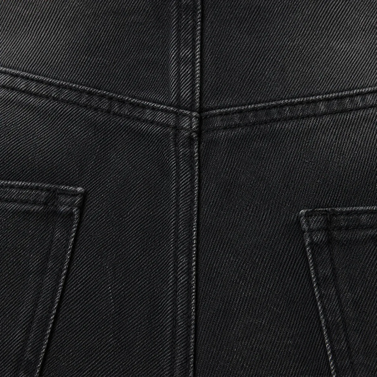 Vale Forever Black 1980s Jorts 'Black/Wash' — view 3