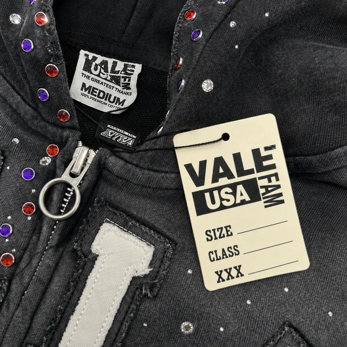 Vale Forever Classico Zip Up 'Black' — view 5