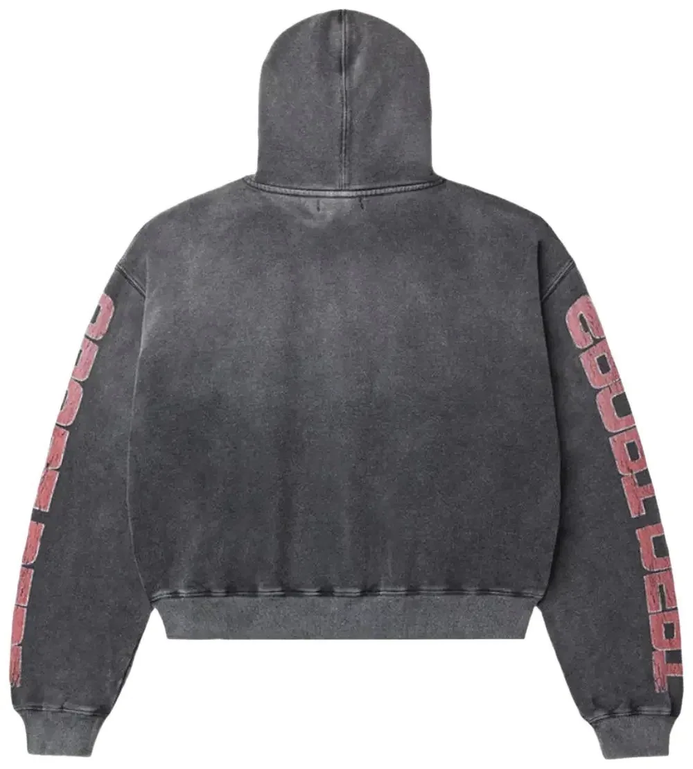 Vale Forever “Devil’s Advocate” Zip-Up Hoodie – Black/Red — view 5