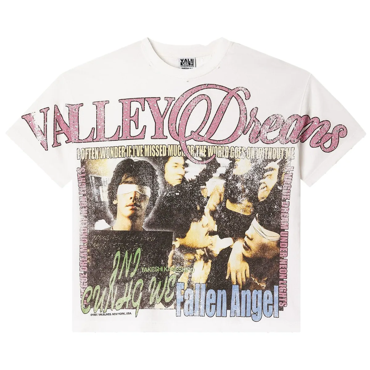 Vale Forever Fallen Bling Tee 'White' — vale forever