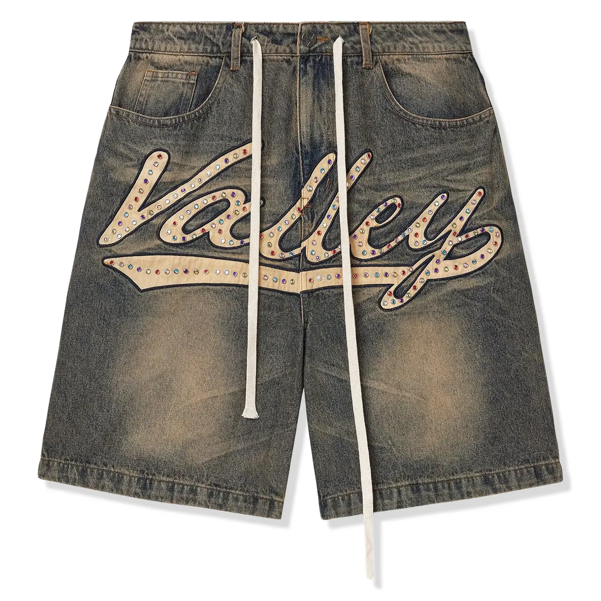 Vale Forever Skittles Jorts Mid Blue — vale forever