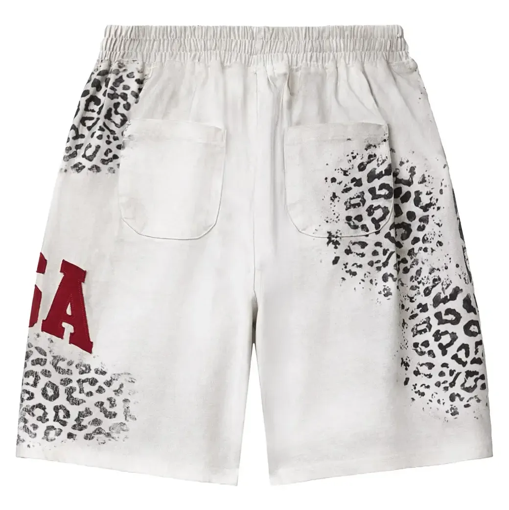 Vale Forever Valley USA Leopard Shorts White — view 4